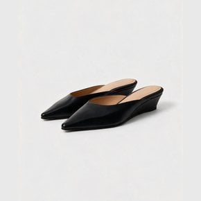 레더 포인티드 스틸레토 뮬_블랙 / LEATHER POINTED STILETTO MULES_BLACK