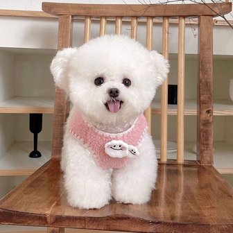 오너클랜 구름핀 뽀글이 강아지조끼 겨울 고양이옷 강아지옷