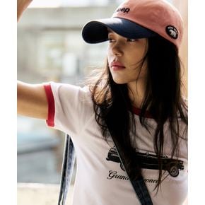 25SS 신상품 (공용) 지프 곰와펜 빈티지 챙 배색볼캡 JQ1GCU201