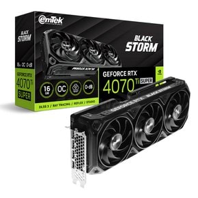 지포스 RTX 4070 Ti SUPER BLACK STORM OC D6X 16GB