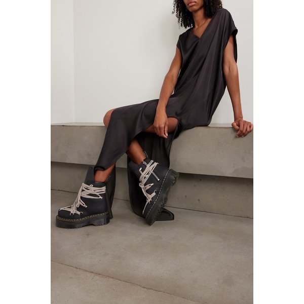 릭 오웬스 x 닥터마틴 1460 쿼드 솔 메가레이스 가죽 앵클 부츠 46376663162985714