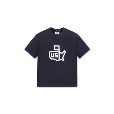 왁 [WAAC X JONES] Womens US Logo SS Crewneck Top(WWTCX24279NYX)