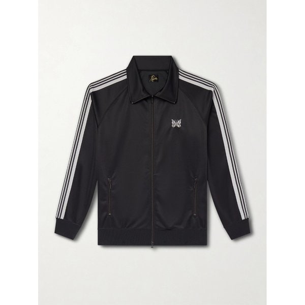 로고 자수 스트라이프 저지 트랙 재킷 46376663162963016
