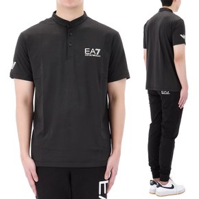 국내배송 24SS 아르마니 EA7 로고 프린트 폴로 남성 반팔 티셔츠 8NPT21 1200