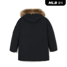 [코리아공식] 고프코어 아웃포켓 FUR 미드 구스 패딩 NY (Black)