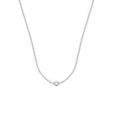 [단독][925 silver] Un.silver.176 / ave ball necklace (silver)