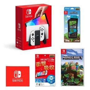 Nintendo Switch EL Joy-Con (L)  (R) + Nintendo Switch EL + Minecraft - Switch + EVA 4