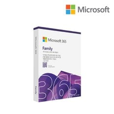 마이크로소프트 [Microsoft코리아] 마이크로소프트 365 패밀리 오피스 M365 Family PKC 1년 구독