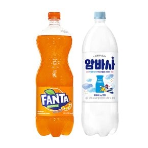 환타 오렌지 1.5L 6입 + 암바사 1.5L 6입