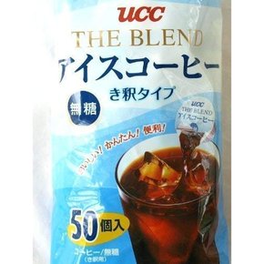 UCC THE BLEND 아이스 커피 포션(무당 희석 타입) 50P ×2봉투 인스턴트(포션)