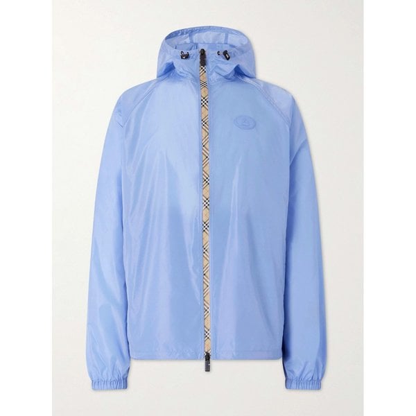 클랩튼 로고 아플리케 셸 후드 재킷 46376663163042480