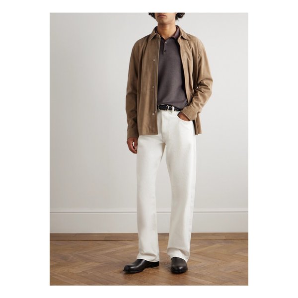 자카드 니트 울 실크 블렌드 폴로 셔츠 46376663162903837