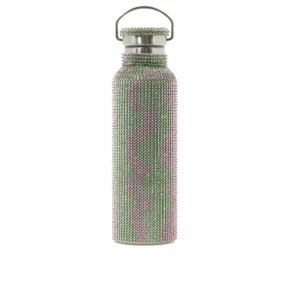 콜리나스트라다 Squiggle Rhinestone water bottle Green XX1000PINK AND LIME SQUIGGLE