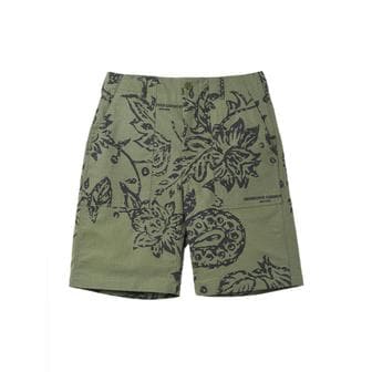 엔지니어가먼츠 엔지니어드 가먼츠 퍼티그 쇼츠 팬츠 Olive Floral Print Ripstop