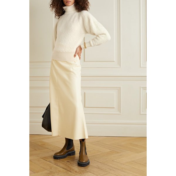 Miah Wool-blend Turtleneck Sweater 에크루 13452677153176193