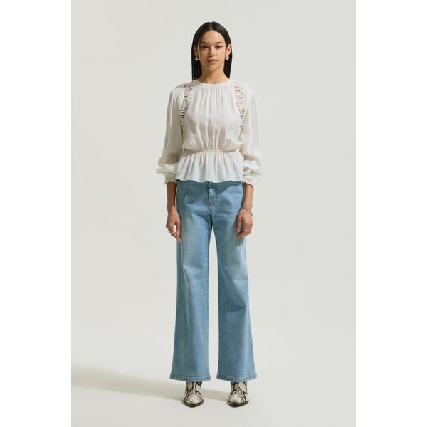 [여주점] [이로] 여성 HAY 셔링 블라우스 ILSAS25702WHX