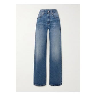 부르넬로쿠치넬리 브루넬로쿠치넬리 비즈 장식 하이라이즈 와이드 진 라이트 데님 1647597337404247