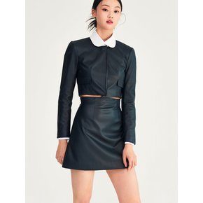 lona leather skirt(2colors)