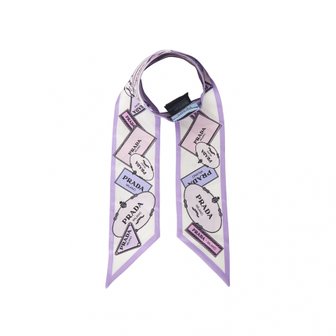 프라다(병행) [부산점] 프라다 여성 실크 스키니 스카프 1FF008 2DGY F0230