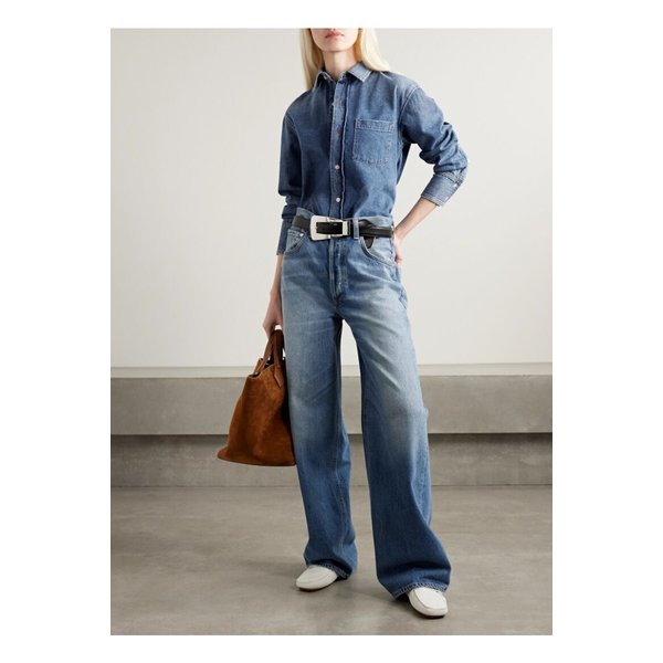 알전트 해리스 데님 셔츠 미드 데님 46376663162843212