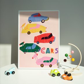TEXTURED POSTER Colourful Cars, 모니카 포스버그