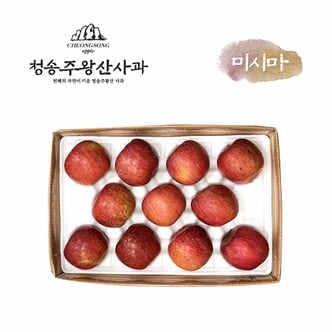신세계라이브쇼핑 청송 주왕산 착한(보조개)사과(중대과) 3kg*1박스(3kg) 부사(미시마품종)