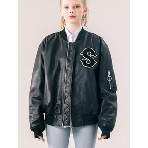 LAMBSKIN STADIUM RIDER JACKET-unisex