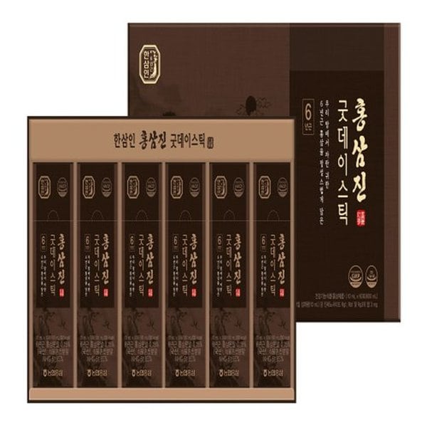 [명절택배] 한삼인 홍삼진굿데이스틱 (10ml*60)[쇼핑백포함]