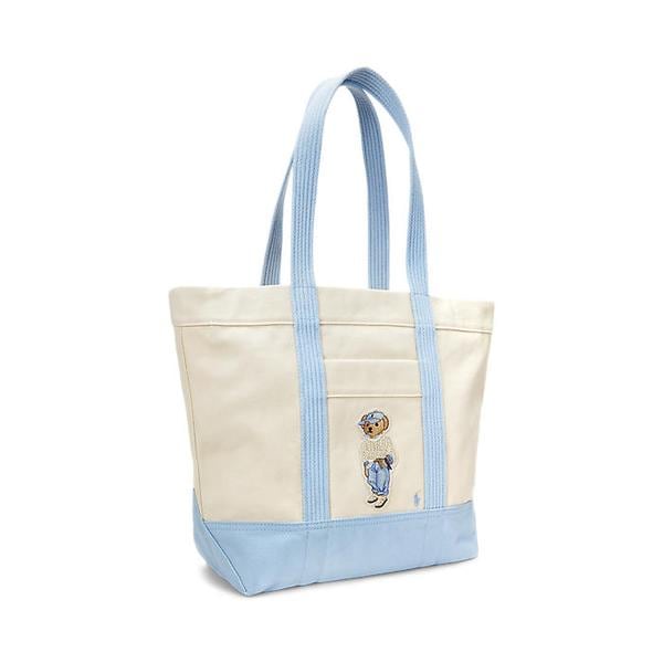 여성 폴로 베어 캔버스 미디엄 토트(WAPOBAG0G620441400)