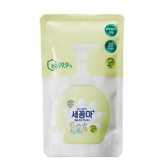 세꼼마 버블 항균 핸드워시 그린허브향 200ml 리필