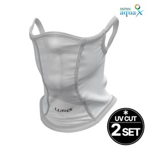 아웃도어 LUPDUA05 화이트 UV차단 쿨 스포츠마스크 2SET