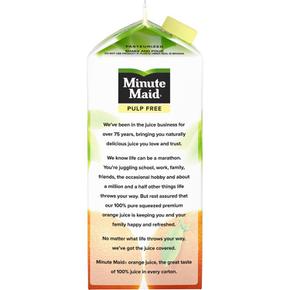 [해외직구] Minute Maid 미닛메이드 노 펄프 오렌지 과일 주스 1.75L