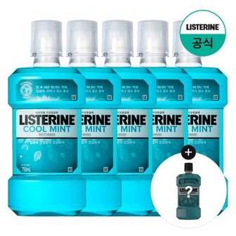 리스테린 [쿨민트250ml증정][리스테린] 쿨민트 750ml x5