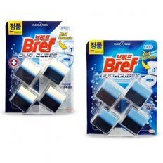  헨켈 브레프 듀오큐브 변기세정제 병기청소 4개입 세트 블루 하이진_20730227
