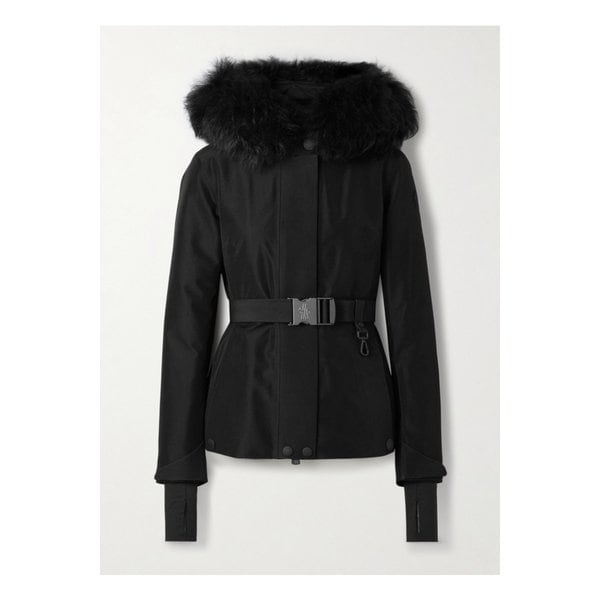 몽클레어 라플란스 시어링 트리밍 벨트 고어텍스 다운 재킷 블랙 46376663162885434