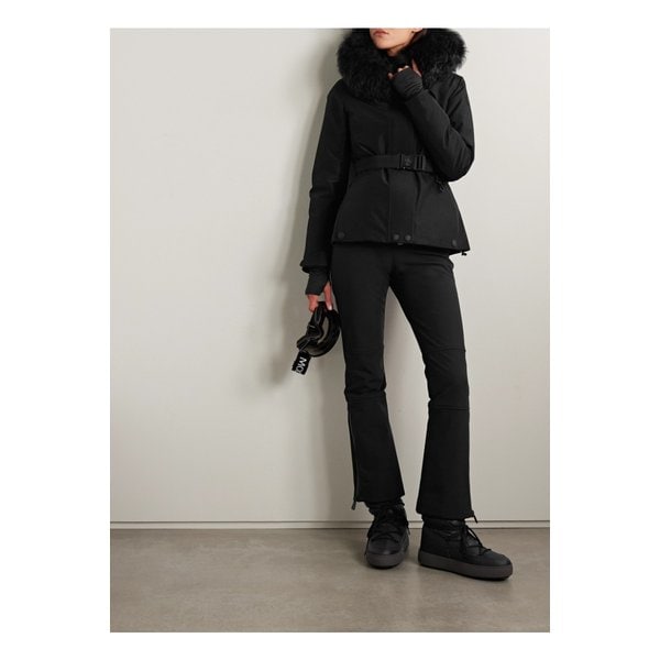 몽클레어 라플란스 시어링 트리밍 벨트 고어텍스 다운 재킷 블랙 46376663162885434