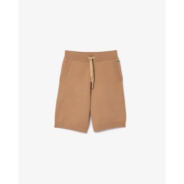 라코스테 (여성) 25SS 더블페이스 스웨터 쇼츠 GF0115-55G 02S (베이지)