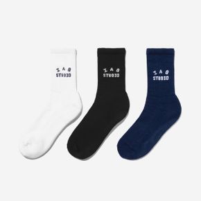 아이앱 스튜디오 삭스 팩 블랙 네이비 화이트 IAB Studio Socks Pack Black Navy White