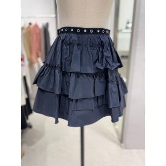 에고이스트 [여주점] 아일렛 장식 언발 플리츠 미니 스커트 ER1WS262