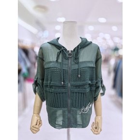 AK원주점 르니앤맥코이 후드 레이스 펀칭 점퍼 색상 택1 MN09JP008