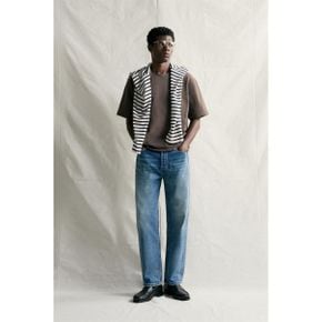 ZARA 자라 헤비웨이트 숏슬리브 반팔 티셔츠 블랙 브라운 0761323099 0761323 103161
