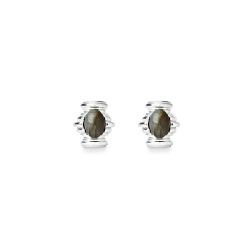 [925 silver] [ROME;ROMA] PANTHEON LABRADORITE EARRING