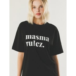 MSMRZ cool cotton T-shirt_Black/white