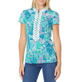 4302103 Lilly Pulitzer Kerry Short Sleeve Stretch Top