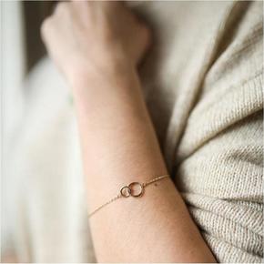 아우리 주얼리 팔찌 B2177 Kelso Yellow Gold Vermeil Bracelet