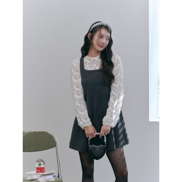 가슴 포켓 미니 모직 원피스 AP4WOB41