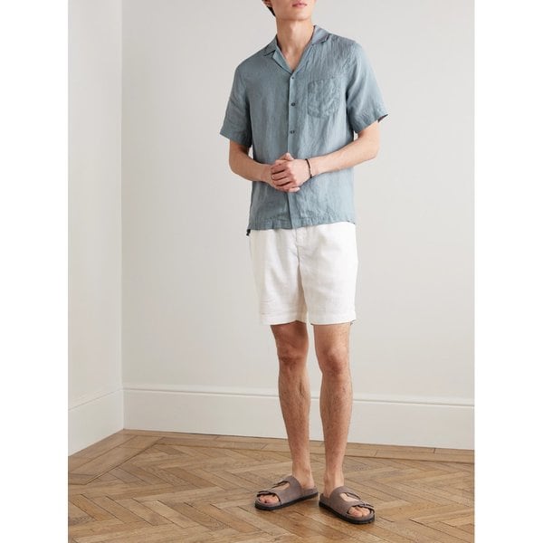 프레스코볼 카리오카 안젤로 캠프 칼라 린넨 셔츠 46376663163008315