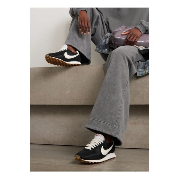 Ld-1000 스웨이드 가죽 트리밍 메시 스니커즈 블랙 1647597358690569