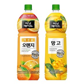 [한번에먹자] 미닛메이드 에센셜 오렌지 1.5L 3페트 + 미닛메이드 망고 1.5L 3페트, 총 6페트