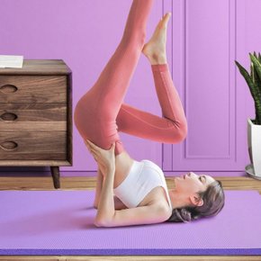 NBR 요가매트 10MM 미끄럼방지 운동매트 스트랩포함 ODM-YOGA9